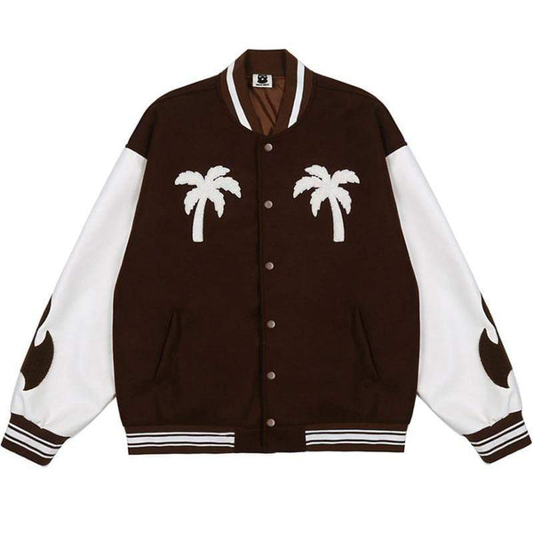 Kos Shipping Store BOMBERS & JACKETS Palm Varsity Jacket