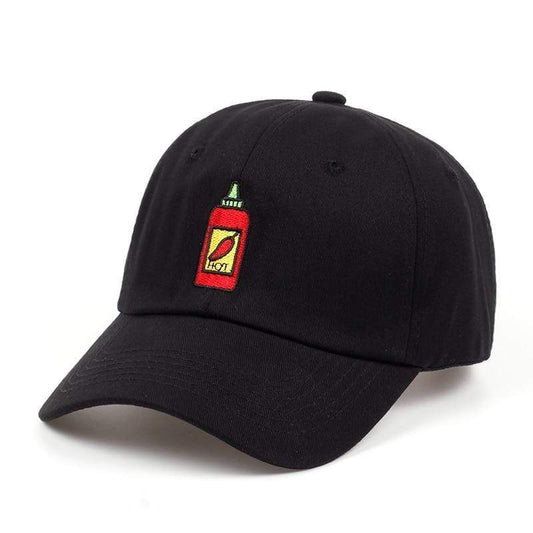 Taizhou hat factory Store HATS Black Hot Sauce Dad Hat