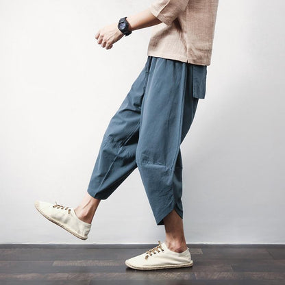 urbansocietyimport PANTS Blue / XS Eiburi Traditional Linen Lounge Pants