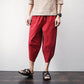 urbansocietyimport PANTS Red / XS Eiburi Traditional Linen Lounge Pants
